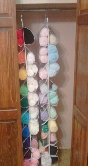 Hanging Yarn Storage Knitting Organizer Storage with 5
